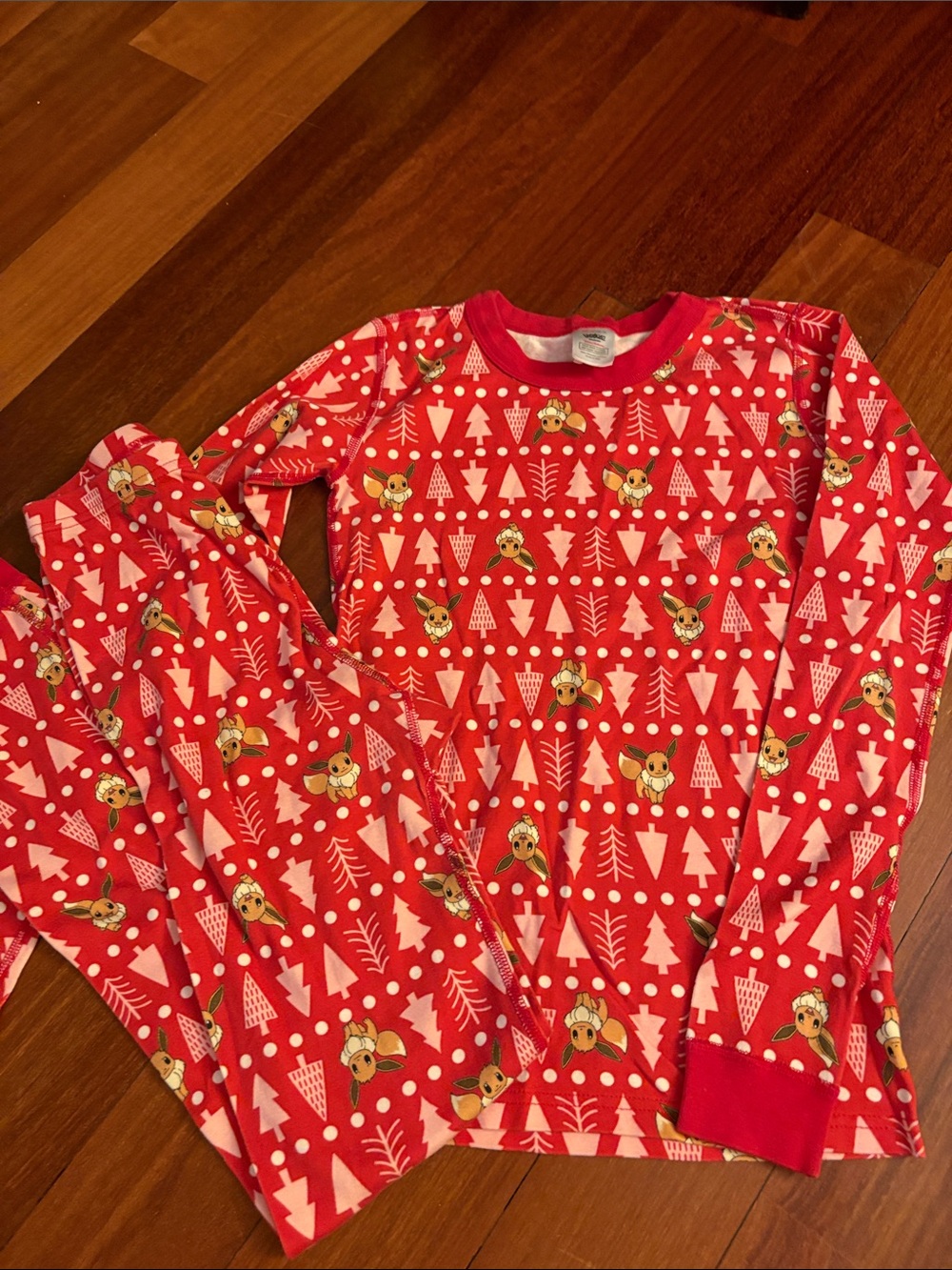 Hanna Andersson Red Reindeer & Tree Print Pajama Set